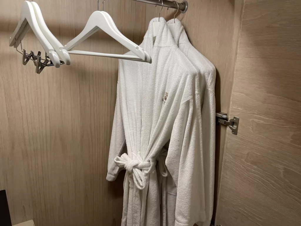 Bathrobes in the closet - Cape Fahn Private Islands Ocean View Pool Villa