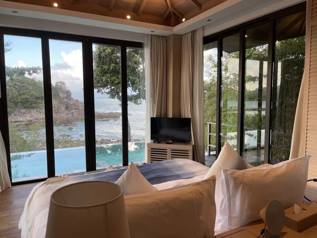 Bedroom view - Cape Fahn Private Islands Ocean View Pool Villa