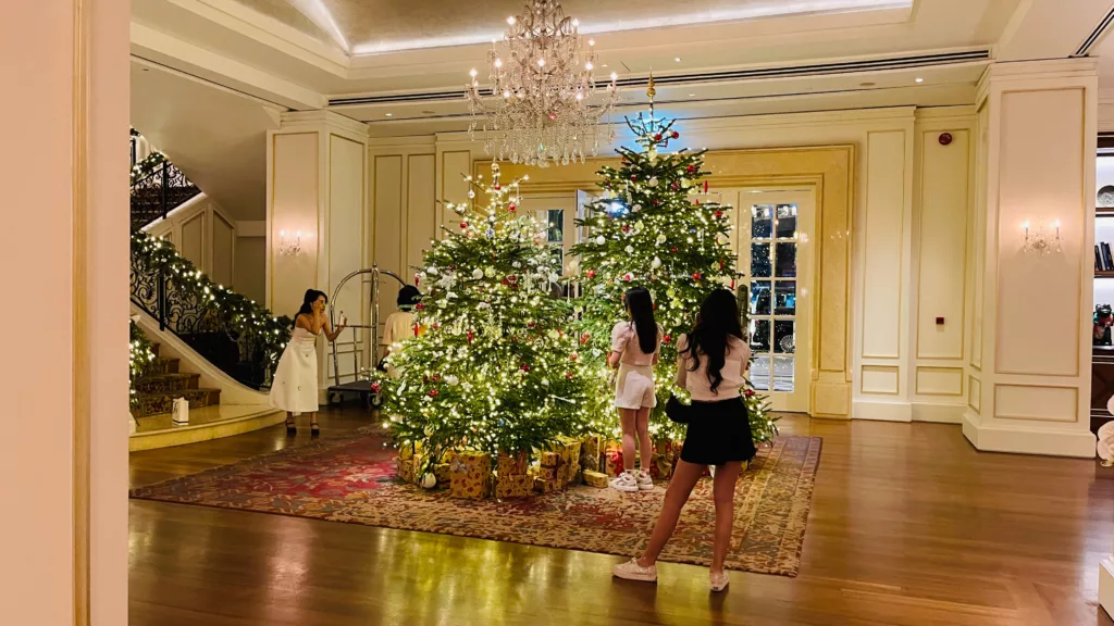 Park Hyatt Saigon Christmas tree photoshoot