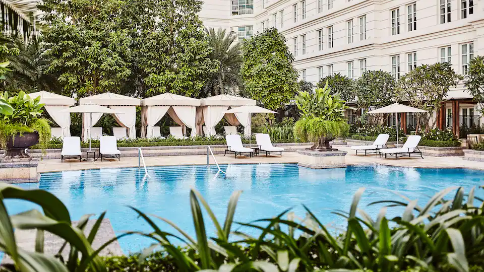 Review: A Quick Stay at the Park Hyatt Saigon, Ho Chi Minh City 67 Park Hyatt Saigon pool - Park Hyatt Saigon,free night award