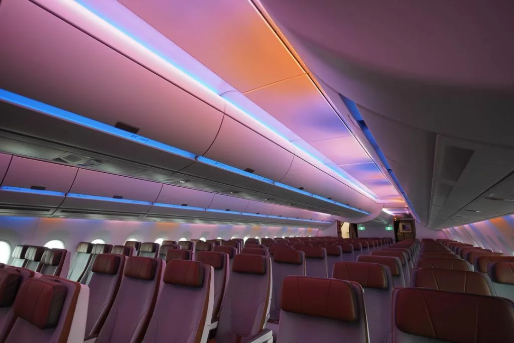 Starlux Airlines Unveils A350 Aircraft with #JXRunway Photoshoot 24 Starlux Airlines A350 Ambient Lighting
