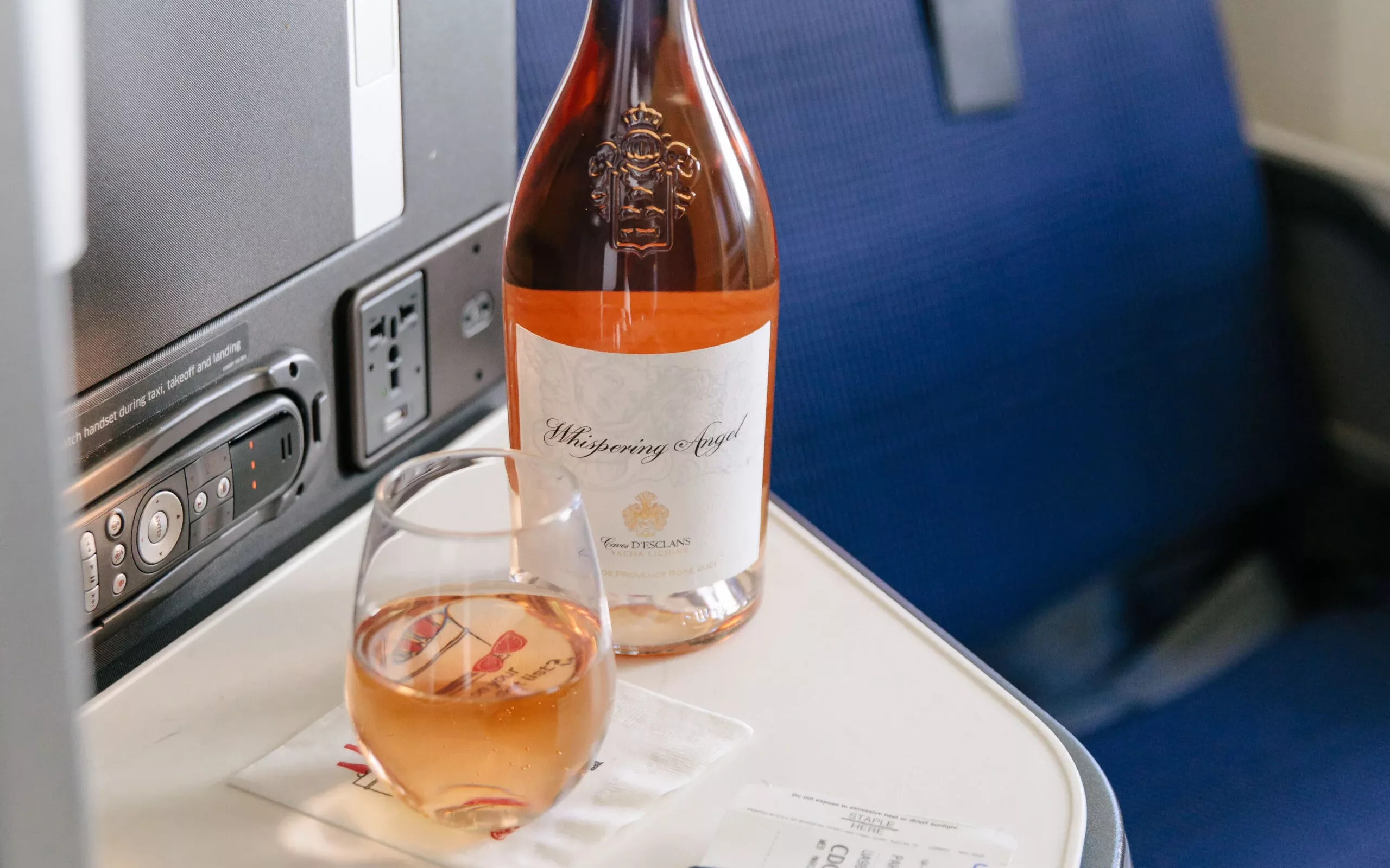 British Airways Introduces English Sparkling Wines to Club World 2 United is serving Whispering Angel in its Polaris Business Class