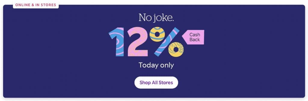 Rakuten 12% cashback promotion