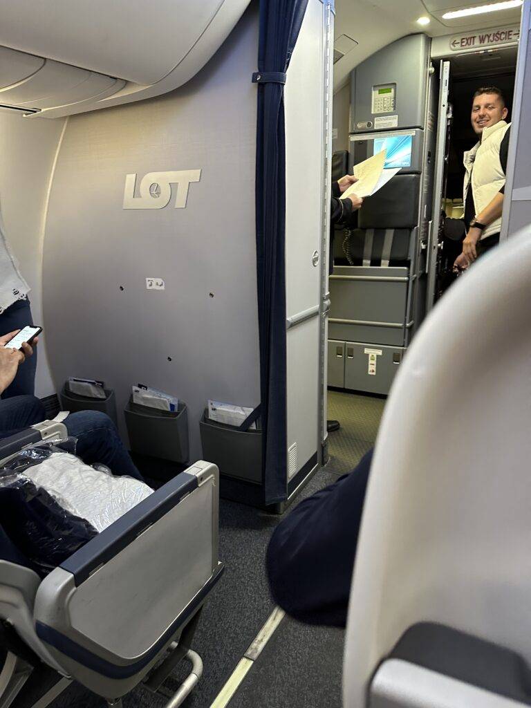 LOT Polish short haul business cabin