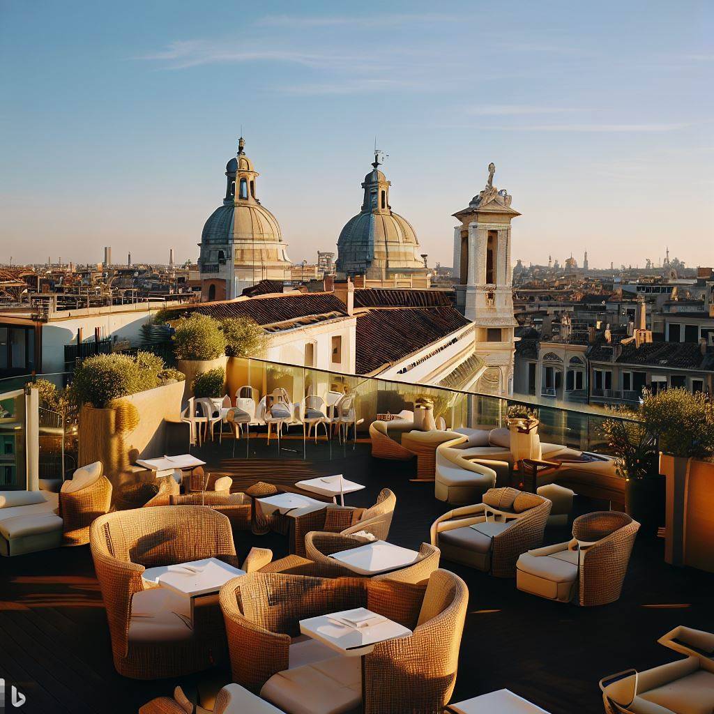 La Terrazza Bar at H10 Palazzo Canova - Best Rooftop Bars in Venice