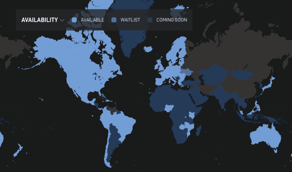 Starlink Coverage Global -